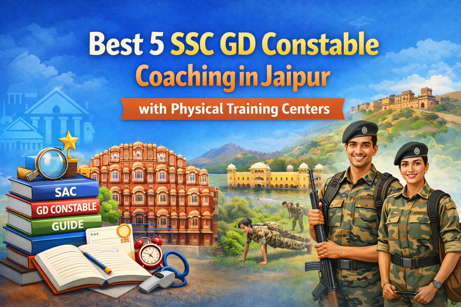 Best 5 SSC GD Constable Coaching in Jaipur with Physical Training Centers